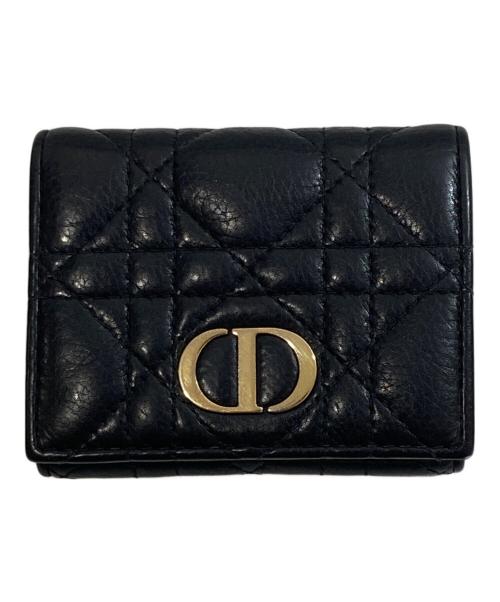 Christian Dior（クリスチャン ディオール）Christian Dior (クリスチャン ディオール) コンパクトウォレット ブラックの古着・服飾アイテム