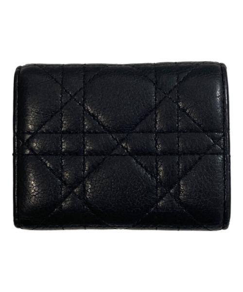 Christian Dior（クリスチャン ディオール）Christian Dior (クリスチャン ディオール) コンパクトウォレット ブラックの古着・服飾アイテム