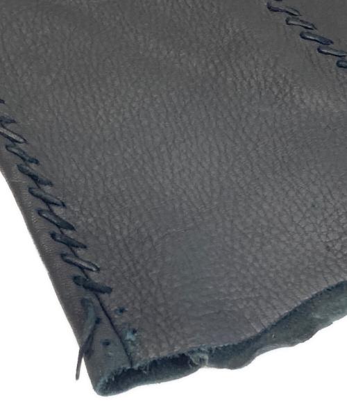 L.G.B（ルグランブルー）L.G.B (ルグランブルー) フリンジフレアレザーパンツ　FRINGE LEATHER PANTS　CARLOS/PTM DEER ブラック サイズ:73.5cm (W29)の古着・服飾アイテム