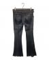 L.G.B (ルグランブルー) フリンジフレアレザーパンツ　FRINGE LEATHER PANTS　CARLOS/PTM DEER ブラック サイズ:73.5cm (W29)：110000円