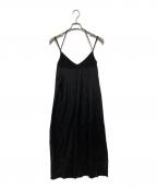 L.G.Bルグランブルー）の古着「キャミソールワンピース　SLIP RIB DRESS/LG RM5016」｜ブラック