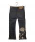 L.G.B (ルグランブルー) 花柄プリントフレアデニムパンツ　FLOWER PRINT FLARE DENIM PANTS　EOLF/BF/B 2677M ブラック サイズ:SIZE 76cm (W30)：35000円
