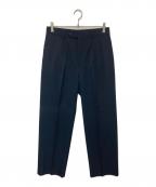 AURALEEオーラリー）の古着「Light Wool Max Gabardine Two-Tuck Slacks(ウールギャバジンツータックスラックス)  A23AP03MG」｜ブラック