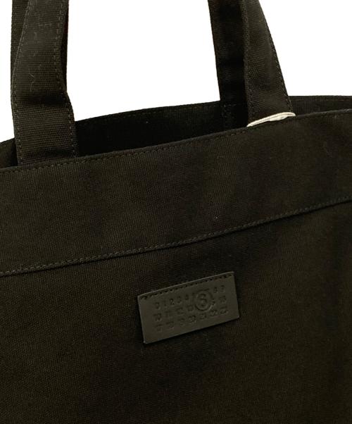 MM6 Maison Margiela（エムエムシックスメゾンマルジェラ）MM6 Maison Margiela 25AW REVERSIX CANVAS SHOPPING BAG（リバーシックスキャンバスショッピングバッグ）キャンバストートバッグ　SB6WC0020 ブラックの古着・服飾アイテム