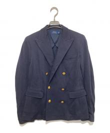 POLO RALPH LAUREN（ポロ・ラルフローレン）の古着「金釦ダブルブレザー 0200011912」｜ネイビー