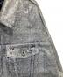 中古・古着 MARC JACOBS (マークジェイコブス) Monochromatic Denim Big Trucker　モノクロマティックデニムビッグトラッカージャケット　コーティングデニムジャケット　2F3RJC005D14 シルバー サイズ:M：10000円