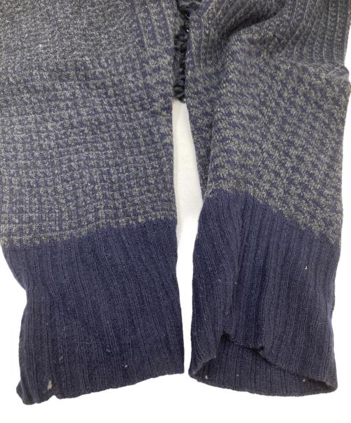 sacai（サカイ）sacai (サカイ) ハンドトゥース フリンジ ボールチェーン ニット 14-02088 ネイビー サイズ:１の古着・服飾アイテム