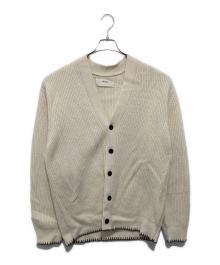 TODAYFUL（トゥデイフル）の古着「Wool Ribknit Cardigan ウール リブニット カーディガン 12520519」｜アイボリー