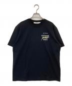 maison kitsuneメゾンキツネ）の古着「JP EXCLUSIVE NEW フォックス Tシャツ　KMM35070」｜ブラック