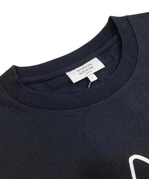 maison kitsune（メゾンキツネ）maison kitsune (メゾンキツネ) パーティー フォックス コンフォート Tシャツ　PM00116KJ7025 ブラック サイズ:Lの古着・服飾アイテム