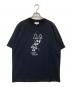 maison kitsune（メゾンキツネ）の古着「パーティー フォックス コンフォート Tシャツ　PM00116KJ7025」｜ブラック