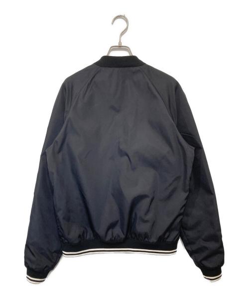 PRADA（プラダ）PRADA (プラダ) TRIANGLE PLATE LOGO BOMBER JACKET トライアングルプレートロゴボンバージャケット　SGH039 R121 ブラック サイズ:46の古着・服飾アイテム