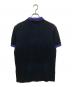 PRADA SPORTS (プラダスポーツ) 裾ラバーロゴ バイカラーポロシャツ　SJJ888　半袖ポロシャツ ブラック サイズ:XL：19000円