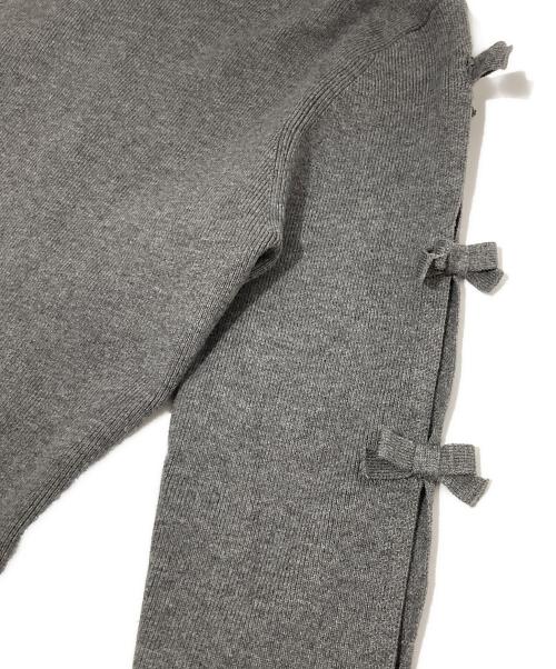 cygne（シーニュ）cygne (シーニュ) オープンリボンニット CY2422-03-060 グレーの古着・服飾アイテム