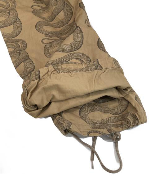 Hysteric Glamour（ヒステリックグラマー）Hysteric Glamour (ヒステリックグラマー) SNAKE LOOP(スネークループ)柄 6ポケット カーゴパンツ 02223AP08 ベージュ サイズ:Mの古着・服飾アイテム