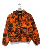 stussyステューシー）の古着「Work Jacket Kryptek Camo(クリプテック カモフラ ワークジャケット) 115760」｜オレンジ