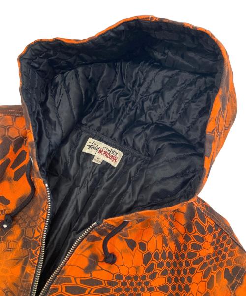 stussy（ステューシー）stussy (ステューシー) Work Jacket Kryptek Camo(クリプテック カモフラ ワークジャケット) 115760 オレンジ サイズ:Mの古着・服飾アイテム