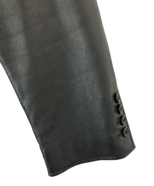 PAUL SMITH（ポールスミス）Paul Smith (ポールスミス) レザーテーラードジャケット グリーン サイズ:Mの古着・服飾アイテム