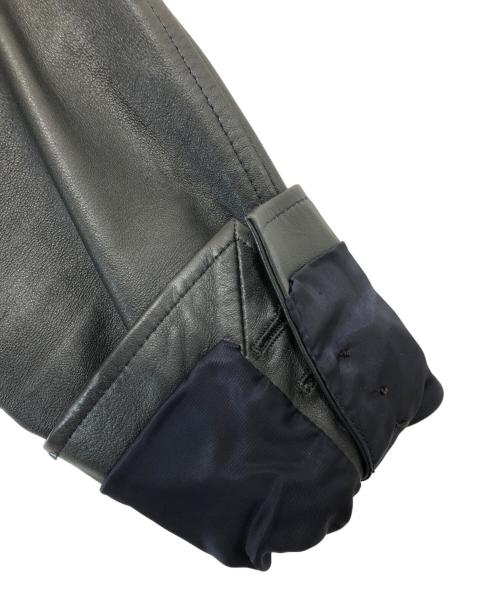 PAUL SMITH（ポールスミス）Paul Smith (ポールスミス) レザーテーラードジャケット グリーン サイズ:Mの古着・服飾アイテム