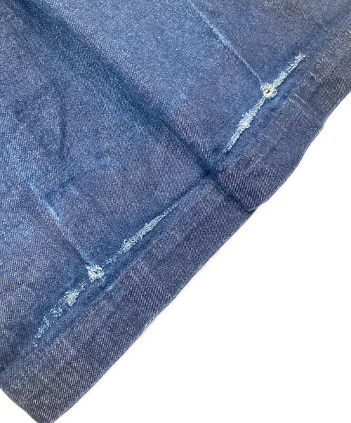 Traditional Weatherwear（トラディショナルウェザーウェア）Traditional Weatherwear (トラディショナルウェザーウェア) ベルテッドデニムパンツ インディゴ サイズ:XSの古着・服飾アイテム