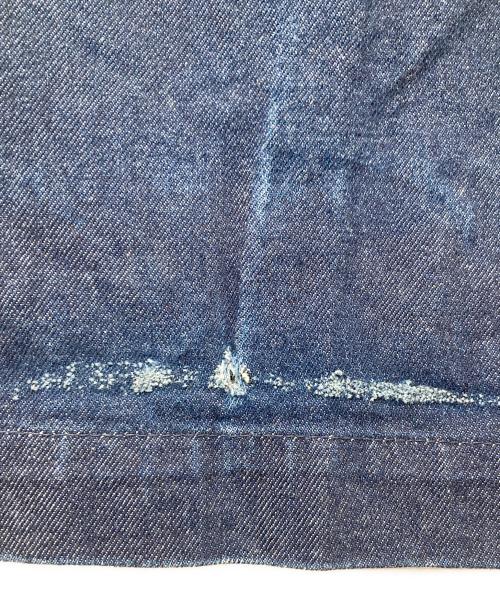 Traditional Weatherwear（トラディショナルウェザーウェア）Traditional Weatherwear (トラディショナルウェザーウェア) ベルテッドデニムパンツ インディゴ サイズ:XSの古着・服飾アイテム