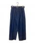 Traditional Weatherwear（トラディショナルウェザーウェア）の古着「ベルテッドデニムパンツ」｜インディゴ