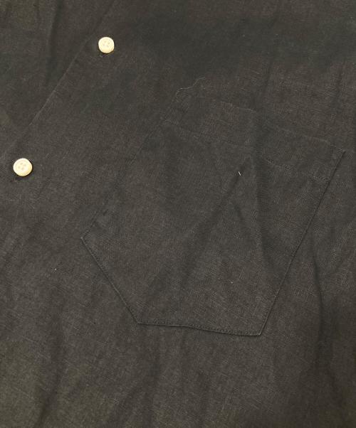 MADISON BLUE（マディソンブルー）MADISON BLUE (マディソンブルー) J.BRADLEY LONGSLEEVE SHIRT（ジェイ・ブラッドリー ロングスリーブシャツ）リネンシャツ　MB201-5062DS ブラック サイズ:1の古着・服飾アイテム