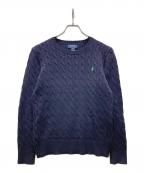 POLO RALPH LAURENポロ・ラルフローレン）の古着「ケーブルニット」｜ネイビー
