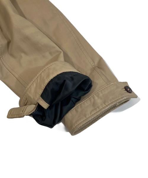 BURBERRY BLACK LABEL（バーバリーブラックレーベル）BURBERRY BLACK LABEL (バーバリーブラックレーベル) ゴートスキンスキン シングルレザージャケット ベージュ サイズ:Lの古着・服飾アイテム