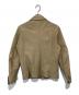 BURBERRY BLACK LABEL (バーバリーブラックレーベル) ゴートスキンスキン シングルレザージャケット ベージュ サイズ:L：20000円