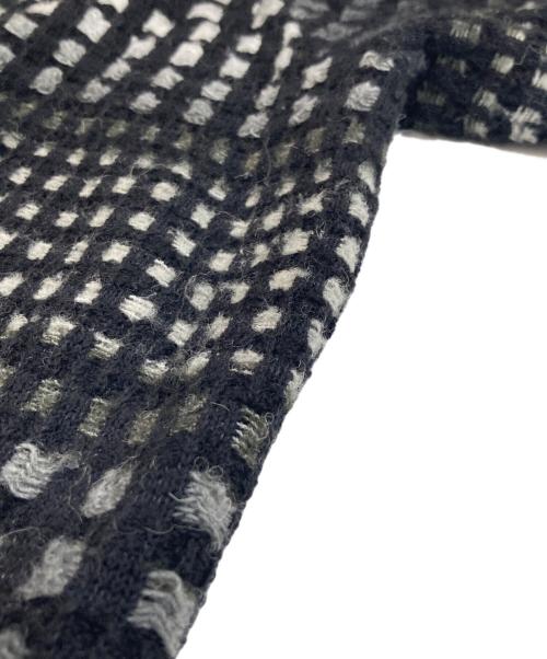 SUPREME（シュプリーム）SUPREME (シュプリーム) 23SS Gradient Grid Zip Up Polo（グラディエント グリッドジップアップポロ） ブラック サイズ:Lの古着・服飾アイテム