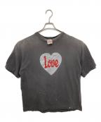 SAINT MICHAELセントマイケル）の古着「HEART TEE/SM-HR8-0000-001」｜グレー