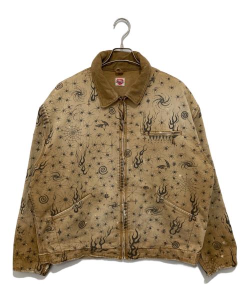 SAINT MICHAEL（セントマイケル）SAINT MICHAEL (セントマイケル) DW DETROIT JKT Dr.Woo デトロイトジャケット SM-HR8-0000-C43 ブラウン サイズ:Lの古着・服飾アイテム