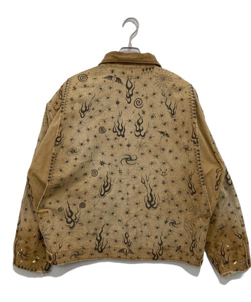 SAINT MICHAEL（セントマイケル）SAINT MICHAEL (セントマイケル) DW DETROIT JKT Dr.Woo デトロイトジャケット SM-HR8-0000-C43 ブラウン サイズ:Lの古着・服飾アイテム