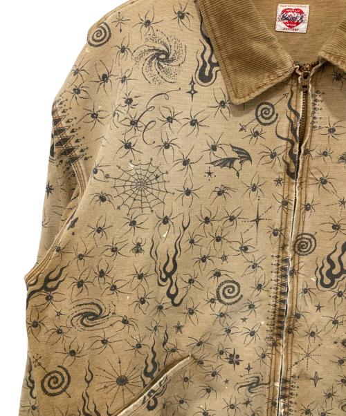 SAINT MICHAEL（セントマイケル）SAINT MICHAEL (セントマイケル) DW DETROIT JKT Dr.Woo デトロイトジャケット SM-HR8-0000-C43 ブラウン サイズ:Lの古着・服飾アイテム