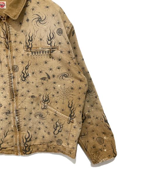 SAINT MICHAEL（セントマイケル）SAINT MICHAEL (セントマイケル) DW DETROIT JKT Dr.Woo デトロイトジャケット SM-HR8-0000-C43 ブラウン サイズ:Lの古着・服飾アイテム