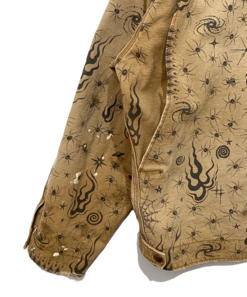 SAINT MICHAEL（セントマイケル）SAINT MICHAEL (セントマイケル) DW DETROIT JKT Dr.Woo デトロイトジャケット SM-HR8-0000-C43 ブラウン サイズ:Lの古着・服飾アイテム