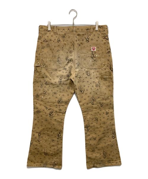 SAINT MICHAEL（セントマイケル）SAINT MICHAEL (セントマイケル) DW DBL KNEE PANTS  SM-HR8-0000-C44 Dr.Woo ダブルニーパンツ ブラウン サイズ:Lの古着・服飾アイテム