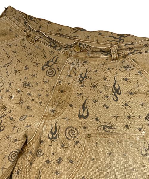 SAINT MICHAEL（セントマイケル）SAINT MICHAEL (セントマイケル) DW DBL KNEE PANTS  SM-HR8-0000-C44 Dr.Woo ダブルニーパンツ ブラウン サイズ:Lの古着・服飾アイテム