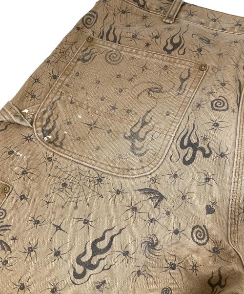 SAINT MICHAEL（セントマイケル）SAINT MICHAEL (セントマイケル) DW DBL KNEE PANTS  SM-HR8-0000-C44 Dr.Woo ダブルニーパンツ ブラウン サイズ:Lの古着・服飾アイテム