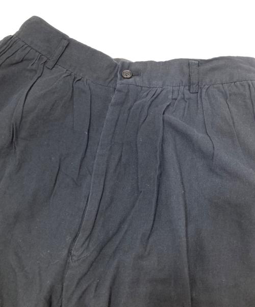 COMME des GARCONS HOMME PLUS（コムデギャルソンオムプリュス）COMME des GARCONS HOMME PLUS (コムデギャルソンオムプリュス) 切替タックパンツ  AD1991 92SS エスニック期　PP-11044M ブラック サイズ:Mの古着・服飾アイテム