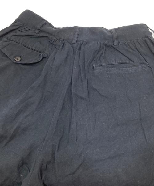 COMME des GARCONS HOMME PLUS（コムデギャルソンオムプリュス）COMME des GARCONS HOMME PLUS (コムデギャルソンオムプリュス) 切替タックパンツ  AD1991 92SS エスニック期　PP-11044M ブラック サイズ:Mの古着・服飾アイテム