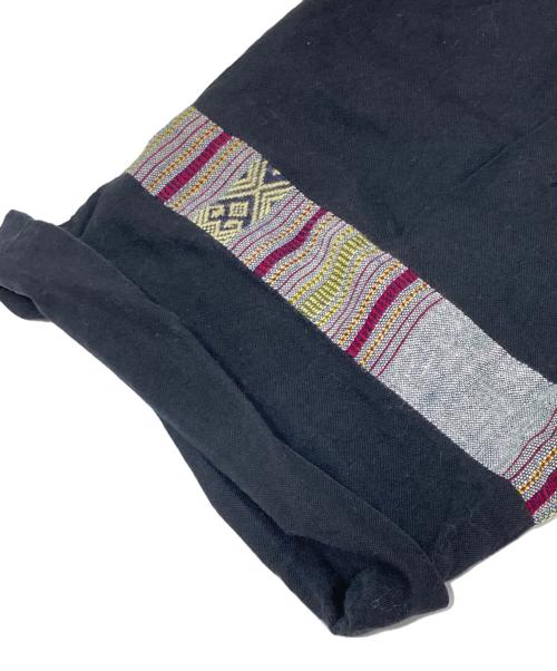 COMME des GARCONS HOMME PLUS（コムデギャルソンオムプリュス）COMME des GARCONS HOMME PLUS (コムデギャルソンオムプリュス) 切替タックパンツ  AD1991 92SS エスニック期　PP-11044M ブラック サイズ:Mの古着・服飾アイテム