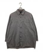 Y's for menワイズフォーメン）の古着「オールドストライプシャツ」｜グレー