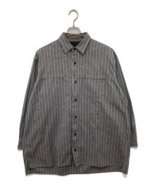 Y's for men（ワイズフォーメン）の古着「オールドストライプシャツ」｜グレー