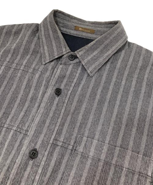 Y's for men（ワイズフォーメン）Y's for men (ワイズフォーメン) オールドストライプシャツ グレー サイズ:記載なしの古着・服飾アイテム