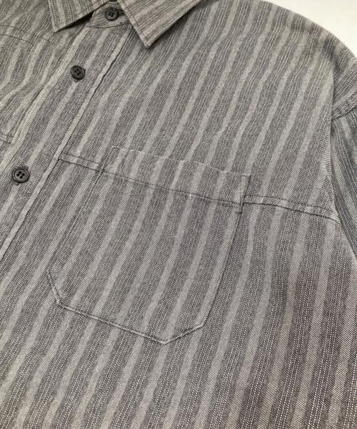 Y's for men（ワイズフォーメン）Y's for men (ワイズフォーメン) オールドストライプシャツ グレー サイズ:記載なしの古着・服飾アイテム