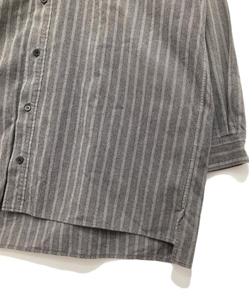 Y's for men（ワイズフォーメン）Y's for men (ワイズフォーメン) オールドストライプシャツ グレー サイズ:記載なしの古着・服飾アイテム