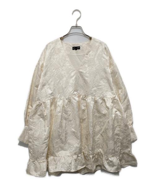 Sister Jane（シスタージェーン）Sister Jane (シスタージェーン) ジャカードフレアミニドレス　21SJ00DR1179CRM ホワイト サイズ:Sの古着・服飾アイテム