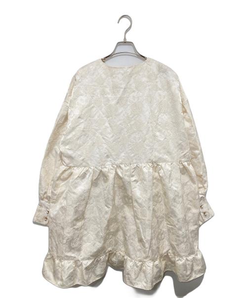 Sister Jane（シスタージェーン）Sister Jane (シスタージェーン) ジャカードフレアミニドレス　21SJ00DR1179CRM ホワイト サイズ:Sの古着・服飾アイテム